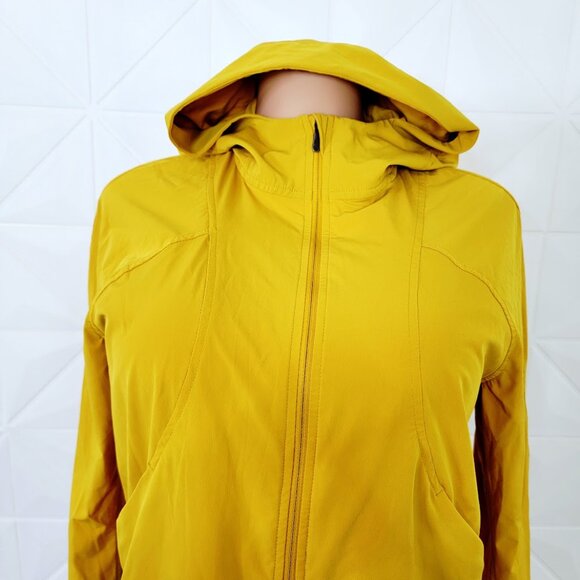 Lululemon Women's Honeycomb Yellow Pack It Up Full-Zip Windbreaker Jacket Size 6 - Picture 3 of 9
